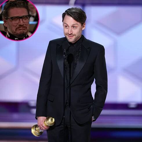 Pedro Pascal Fake Cries After Losing Golden Globe to Kieran Culkin