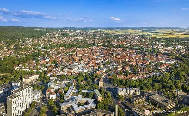 Luftbild Göttingen Altstadt Innenstadt Luftaufnahme