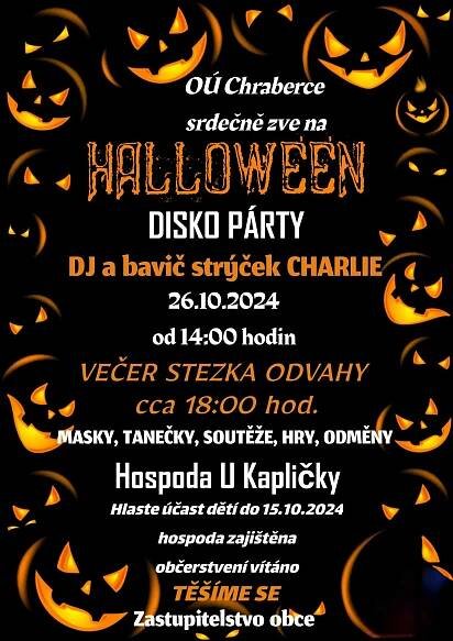 Halloween - Oficiální stránky obce Chraberce