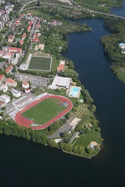 Fotografie - Tábor - poloostrov stadionů, plováren, bazénů a sportovních hal města Tábora !! - 27.04.2021