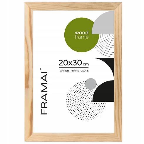 Rámeček dřevěný RAW 20x30 cm – přírodní povrchová úprava