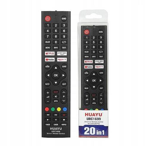 UNIVERZÁLNÍ DÁLKOVÝ OVLADAČ TV LCD 20V1 URC1699 SMART, NETFLIX, YOUTUBE (LG, SONY, SA