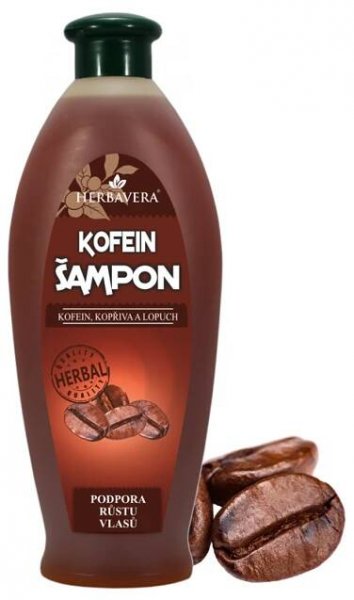 Herbavera Kofeinový šampon proti nadměrnému padání vlasů 550 ml