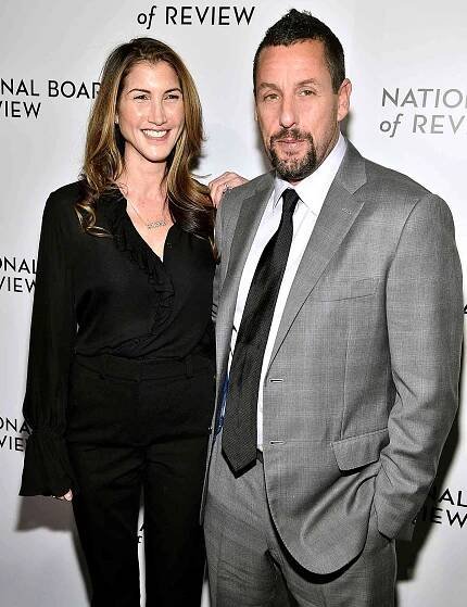 Adam Sandler and Wife Jackie Share Kiss on the Red Carpet as He's Recognized for 'Uncut Gems' Role