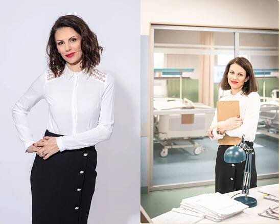 Kristína Vaculík Turjanová v seriáli Nemocnica, kde hrá prísnu riaditeľku Adrianu Rakovskú