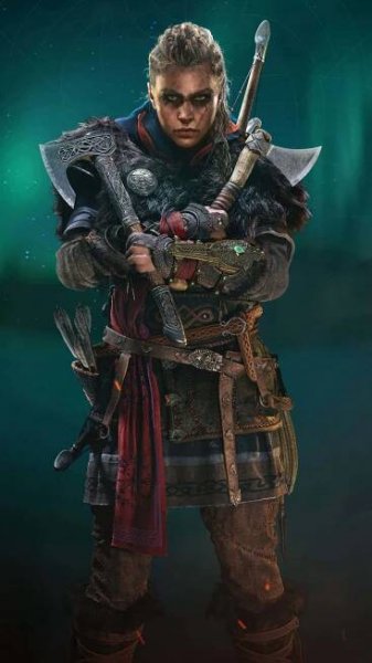 Android Assassin's Creed Valhalla Background Cross Arm