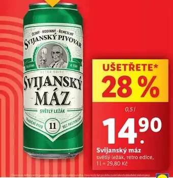 Lidl Svijanský máz nabídka