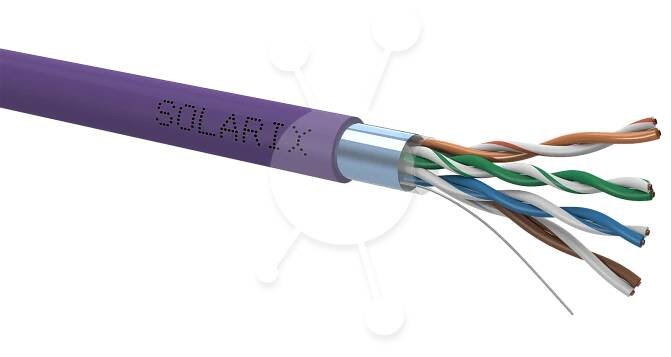 Kábel CAT5E FTP LSOH Solarix, 305m box