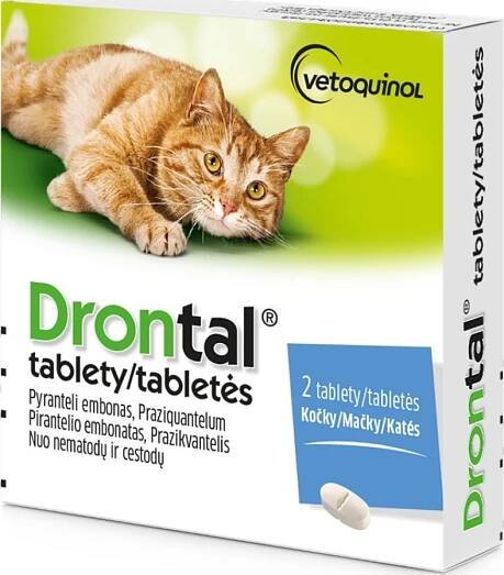 Bayer Drontal pro kočky a koťata 2 tbl. od 169 Kč
