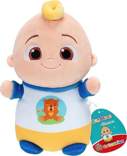 PLYŠÁK COCOMELON MEDVÍDEK 25 CM HUGMEES JJ SQUISHMALLOWS MIMINKO JAZWARES
