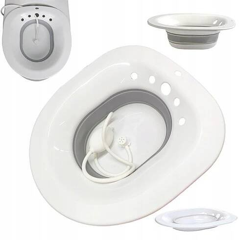 SANITÁRNÍ BIDET PRO INTIMNÍ HYGIENU, NÁSTAVEC NA WC S PUMPIČKOU