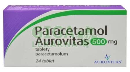 Paracetamol Aurovitas 500mg 24 tablet - GigaLékárna.cz