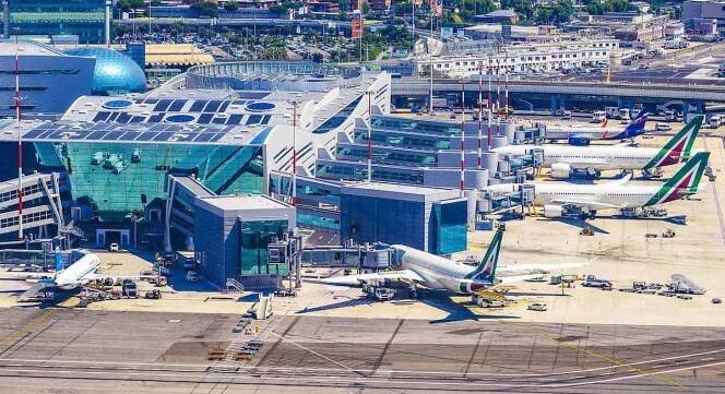 Letiště Leonardo da Vinci-Fiumicino v Římě, Itálie
