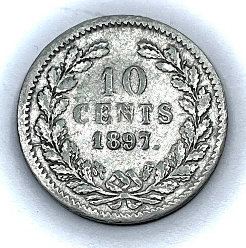 Holandsko 10 CENT 1897 - Numismatika