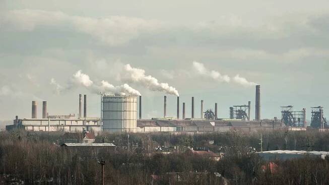 Pohled na huť Liberty Ostrava, kdysi ArcelorMittal Ostrava, původně Novou Huť Klementa Gottwalda. Ilustrační foto.