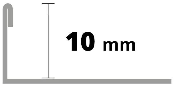 Obrázek 1 produktu Lišta ukončovací L, nerez V2A kartáč, d: 2,5m