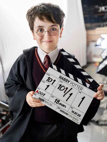 Dominic McLaughlin as Harry Potter in the HBO television series adaptation of the Harry Potter books