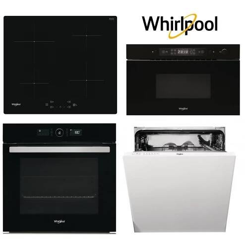 Set WHIRLPOOL AKZ9 6230 NB + AMW 439 NB + WS Q7360 NE + WI 3010 + Záruka 5 let na motor ventilátoru trouby a čerpadla myčky