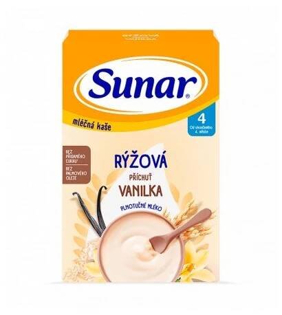 Sunar Mléčná rýžová kaše příchuť Vanilka 210g