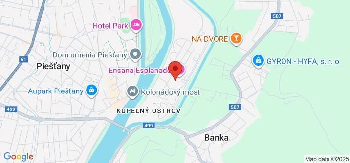 Mapa Esplanade Ensana Health Spa Hotel**** Piešťany