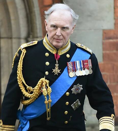 Actor Tim Pigott-Smith in full King Charles uniform. 
