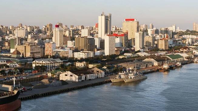 Maputo downtown cityscape
