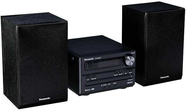 Hi-Fi systém Panasonic SC-PM250 Mikrosystémové CD (20W, Bluetooth, USB, FM, bohaté basy, čistý zvuk, XBS Master, automatické vypnutí, pohotovostní režim), černá