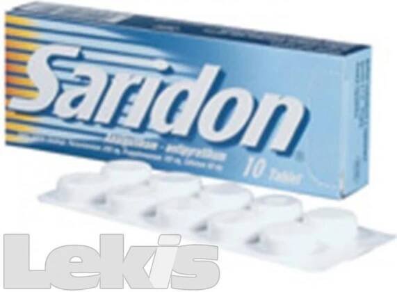 SARIDON POR 250MG/150MG/50MG TBL NOB 20