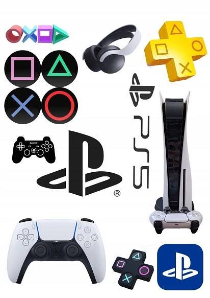 Výtisk cukrová hmota HRY KONZOLE PLAYSTATION PLAYSTATION 5