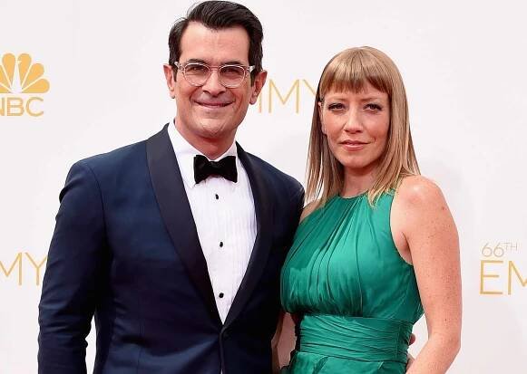 Ty Burrell and Holly Anne Brown attend the 66th Annual Primetime Emmy Awards on August 25, 2014 in Los Angeles, California. 