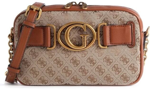 Guess kabelka Aviana 4G Logo Crossbody Latte Cognac