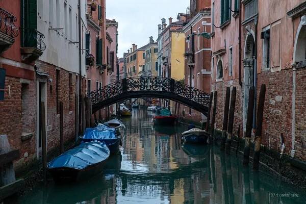 Gondolas in the Giudecca Canal, Venice