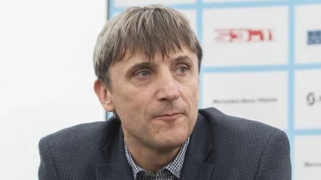 Petr Marek na tiskové konferenci před společnými mistrovstvími Česka a Slovenska v silniční cyklistice, 23. června 2018 v Plzni