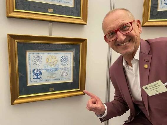 Jaroslav Mikoláš na vyhlášení soutěže Českých 100 Nejlepších