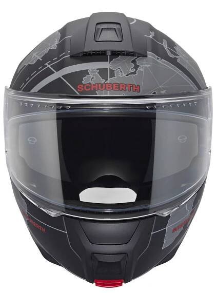 SCHUBERTH C5 Globe Black Čelistní Motocyklová Přilba Na Chopper Crusier Evropská homologace ECE R22-06