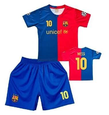 Numberoplus Premium Dětský fotbalový dres Komplet FC Barcelona - Lionel Messi 10 Velikost: 12 roky (vel.146)