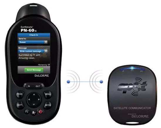 Launched in 2010, the PN-60w paired with a SPOT satellite unit for messaging