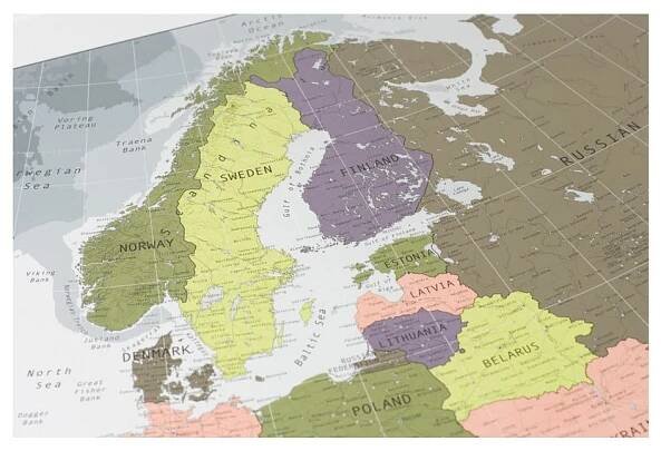 Mapa Evropy The Future Mapping Company Europe, 100 x 70 cm