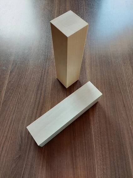 Dřevěné lipové kostky 20x5x5 cm pro vyřezávání