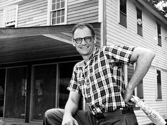 Playwright Arthur Miller's old studio is in a Connecticut parking lot, awaiting its next act