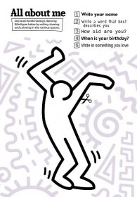 All About Me Keith Haring Writing Prompt | Free Printable Papercraft Templates