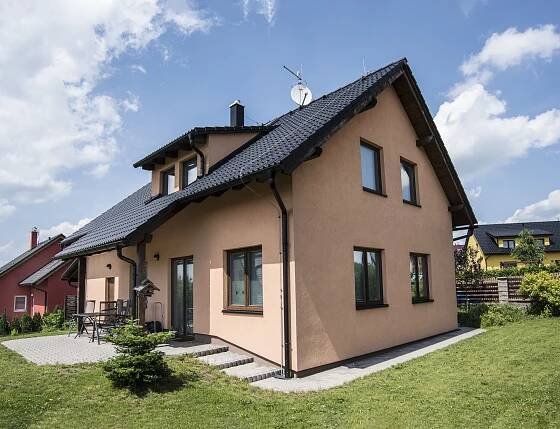 Novostavba montované dřevostavby Vysočina. Dřevostavba 116 