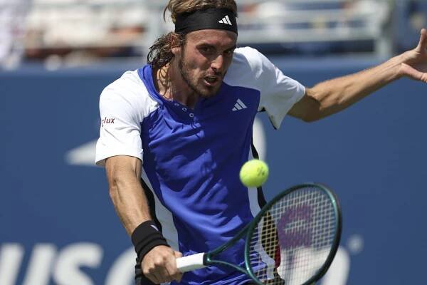 Tsitsipas y su partido de primera ronda del US Open.