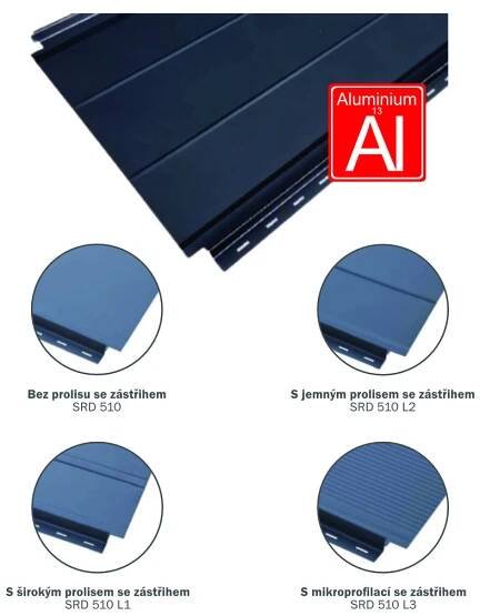 Satjam Rapid 510mm AluMat stucco, antracit RAL7016 DeLuxe