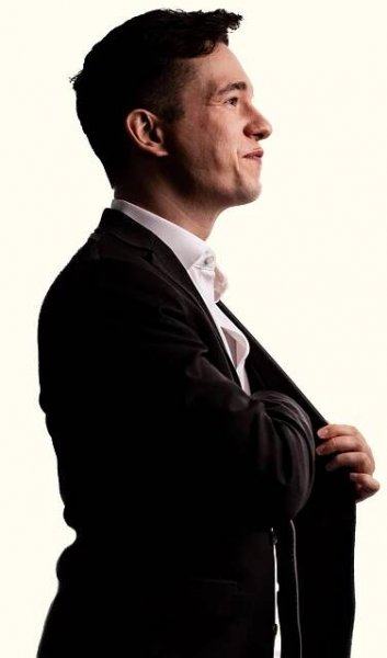 high contrast profile image of a man 