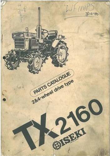 Iseki Tractor TX2160 Parts Manual