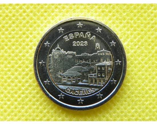 2 euro mince sběratelské Španělsko 2023 - Cáceres - UNC