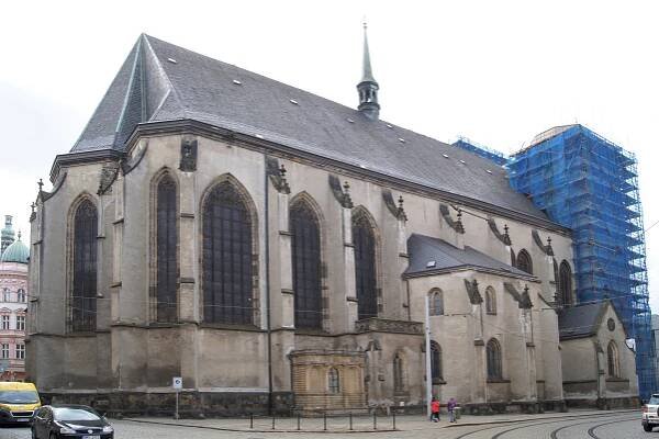 Památková obnova pláště kostela sv. Mořice - ÚOP Olomouc