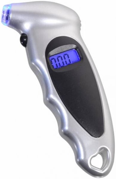 Digitální měřič tlaku v pneumatikách SILVER, www.vseprokaravan.cz