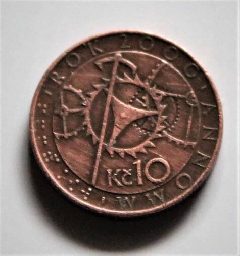Mince 10 Kč z r. 2000, Milénium nebo také Orloj  - Numismatika
